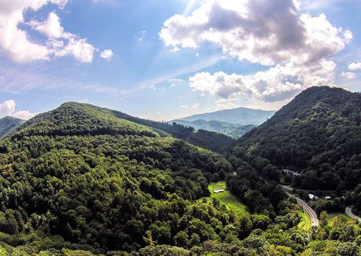 Mountain views from Red Stag Lodge