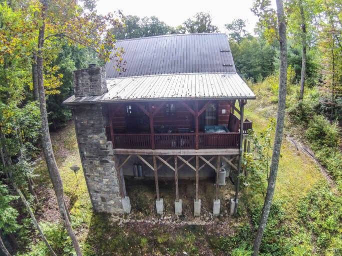 Two story with spacious deck