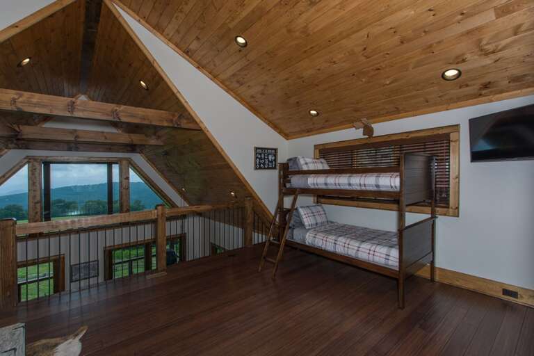 Loft with bunks, TV Loft with bunks, TV