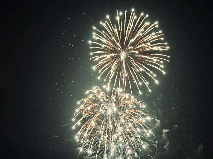 View of Eagles Nest Fireworks show from our house