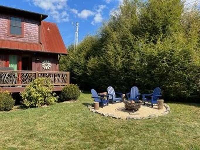 Private fire pit for guests