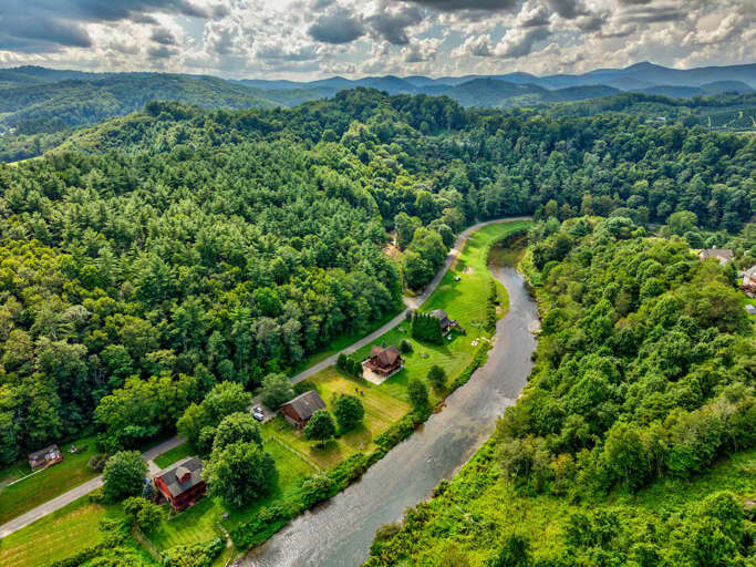 Aerial above River Roost