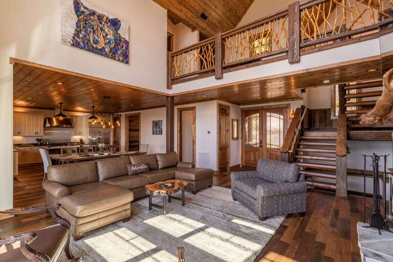 Interior Of A Vacation Rental With Living Area And Open Kitchen