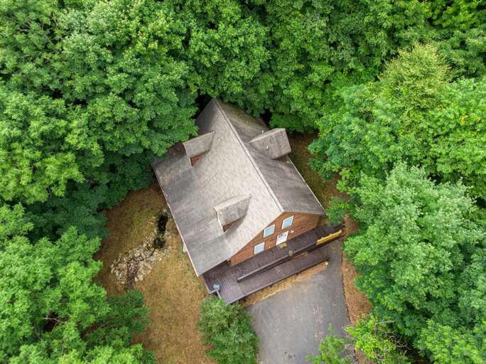 Water feature in front yard.