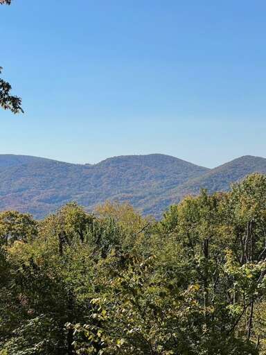 Mountain Landscape With Clear Sky And Trees