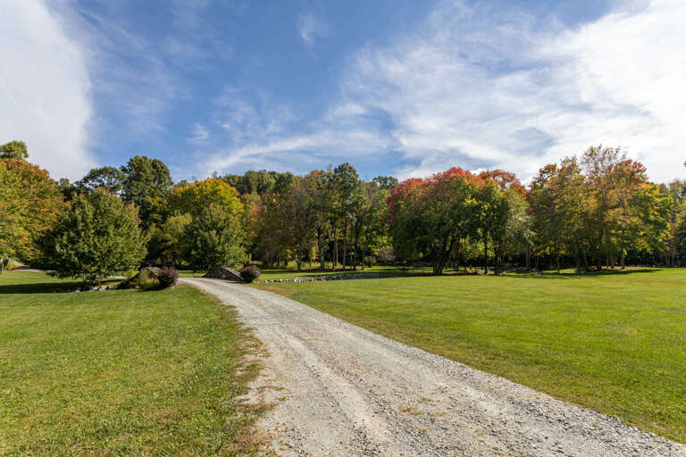 Driveway at The Matney Ridge Estate.