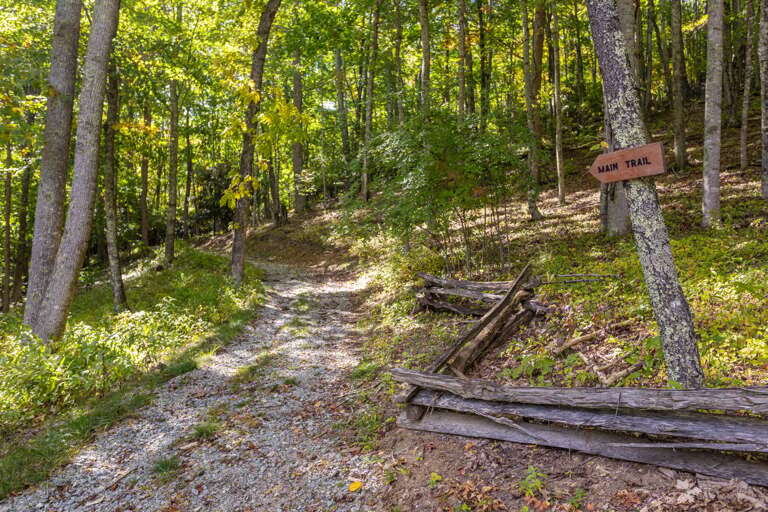 Hiking/Biking trails at Matney Ridge.