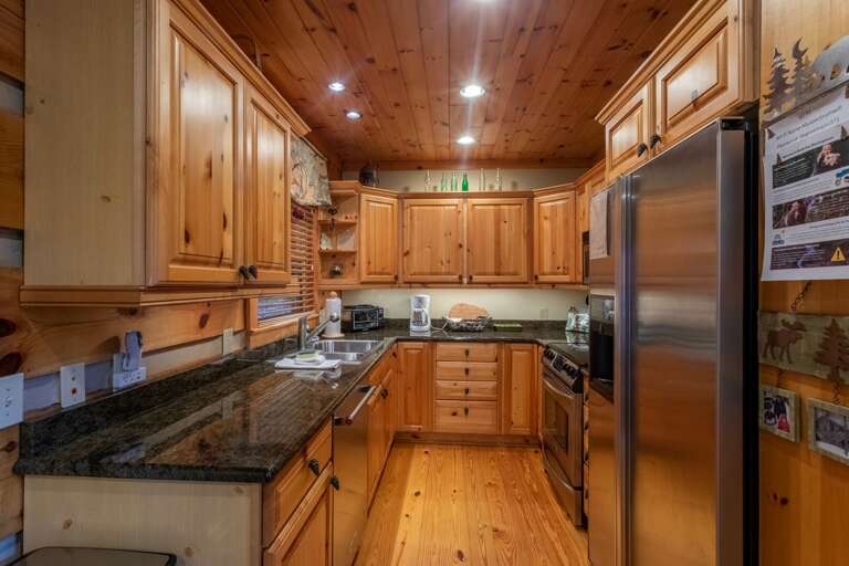 All BRMR homes offer well stocked kitchens with all utensils needed to cook meals.