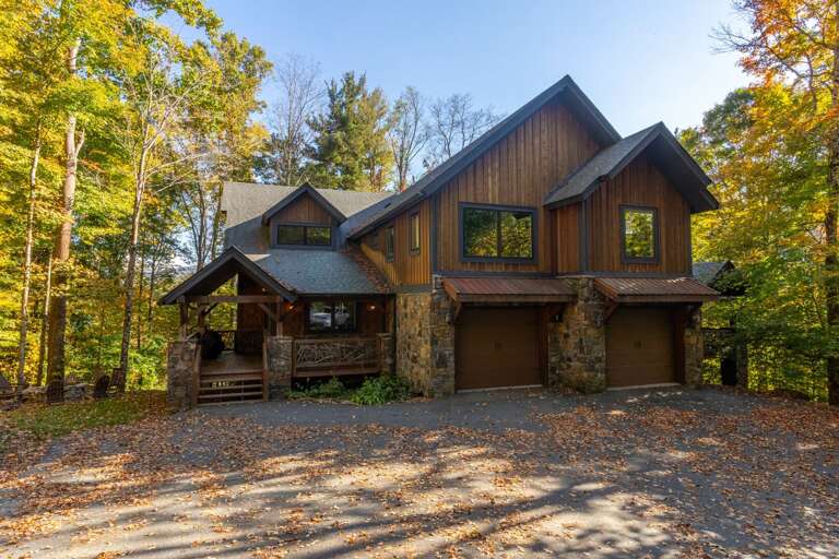The Cedar Rock Townhomes at The Lodges at Eagles Nest. Modern side is on the left. The Cedar Rock Townhomes at The Lodges at Eagles Nest. Modern side is on the left.