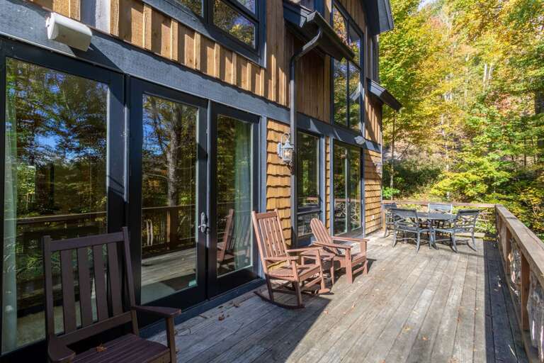 Back porch seating. Back porch seating.