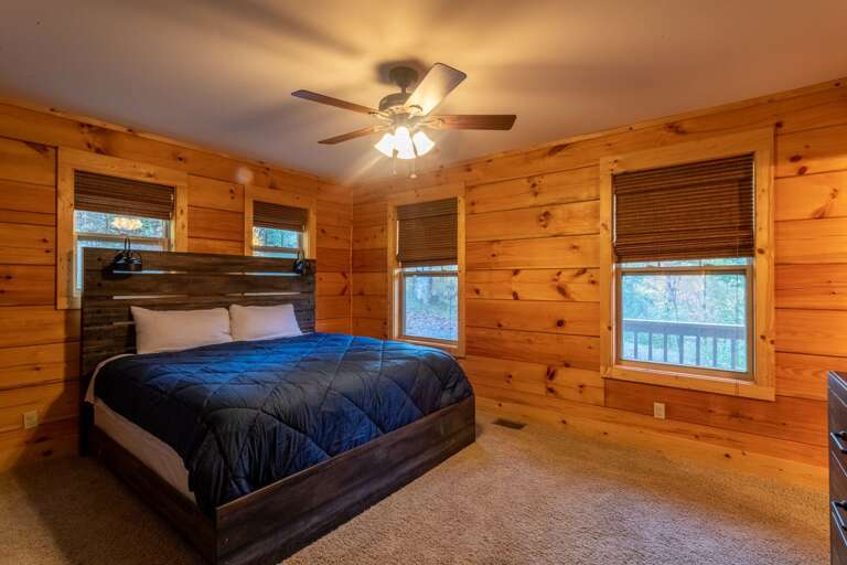 Master bedroom with king bed