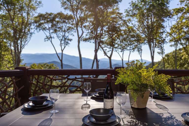 Dining Deck Overlooking Vast Valley Vista