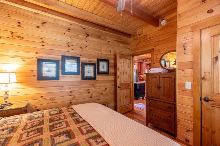 King bedroom on the main level
