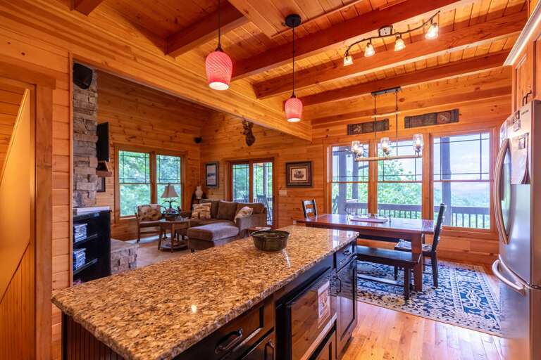 Plenty of counter space to prepare meals