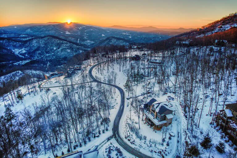 Aerial above Ambience Lodge