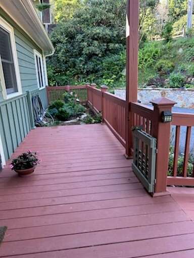 Inviting front porch with gate closure option