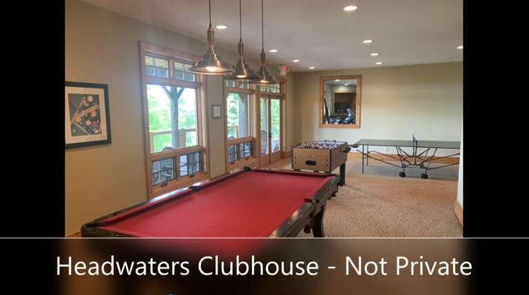 Guests have access to such amenities at Headwaters as the Clubhouse game room.