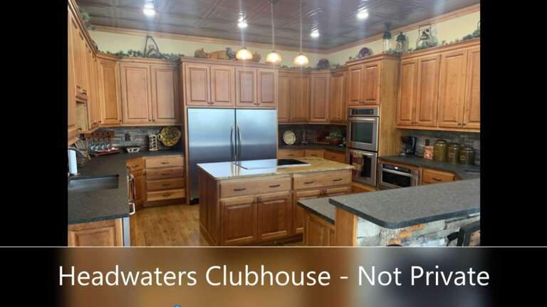 Guests have access to such amenities at Headwaters as the Clubhouse kitchen.