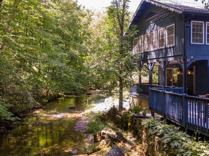 Meditate as you listen to the rushing water