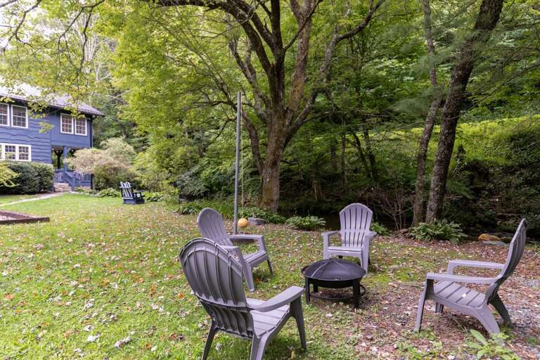 Roast mallows over the wood burning fire pit and enjoy the stars in the sky