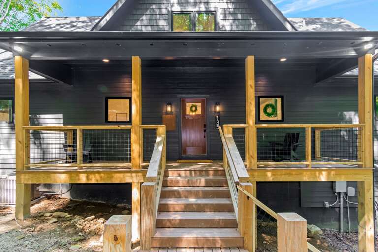 Welcoming front porch