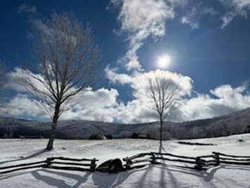 First snow!  Winter 2025