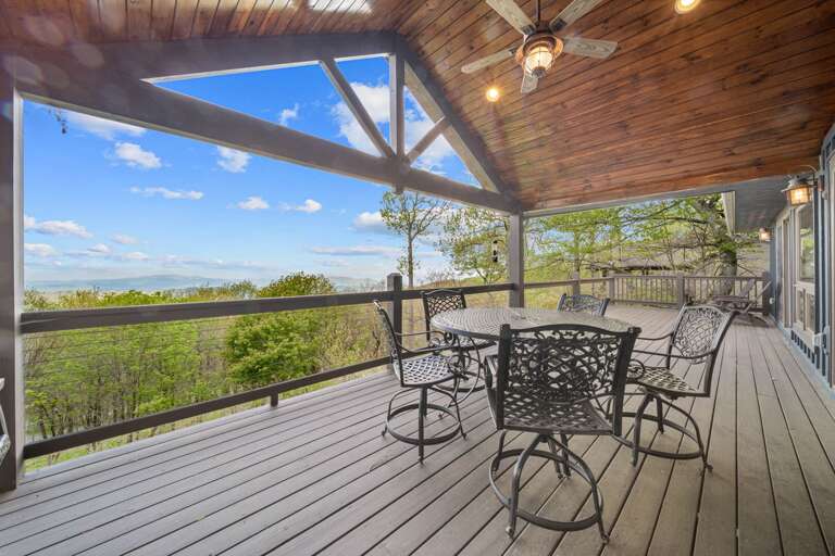 Spacious Deck, Scenic Vista, Vacation Rental