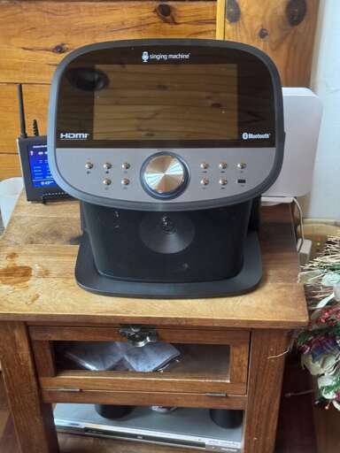 Karaoke machine for family fun while staying!