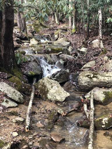 Cascading creek at Boulder Springs Lodge!