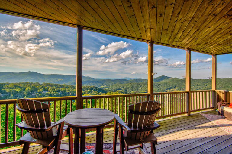 Kick back on the covered deck at Sweet Sugar Views At The Reserve II and soak in the rolling mountain scenery just outside your door.