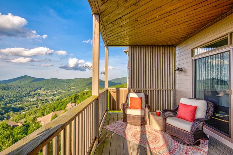 Kick back on the covered deck at Sweet Sugar Views At The Reserve II and soak in the rolling mountain scenery just outside your door.