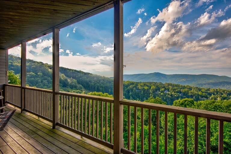 Sweeping Blue Ridge views stretch out beyond the resort, with the valley and peaks of Sugar Mountain right at your doorstep.