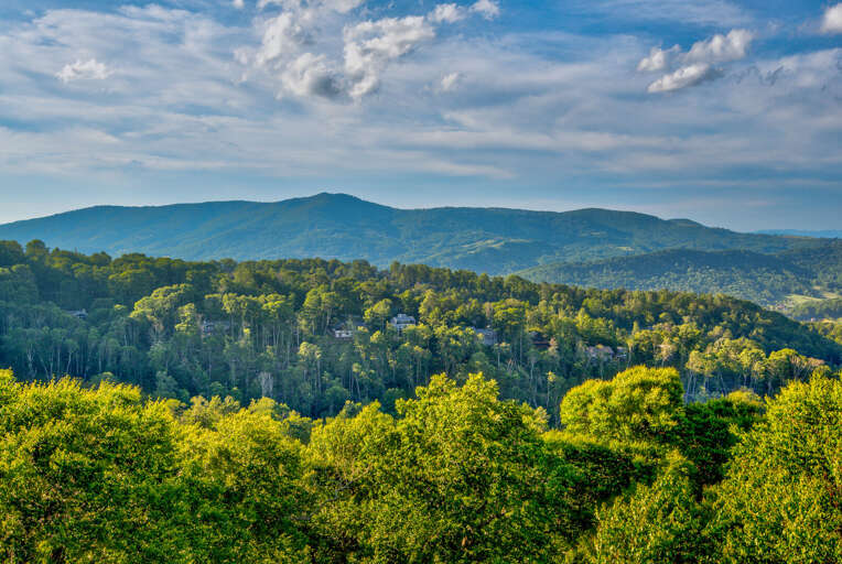 Sweeping Blue Ridge views stretch out beyond the resort, with the valley and peaks of Sugar Mountain right at your doorstep.