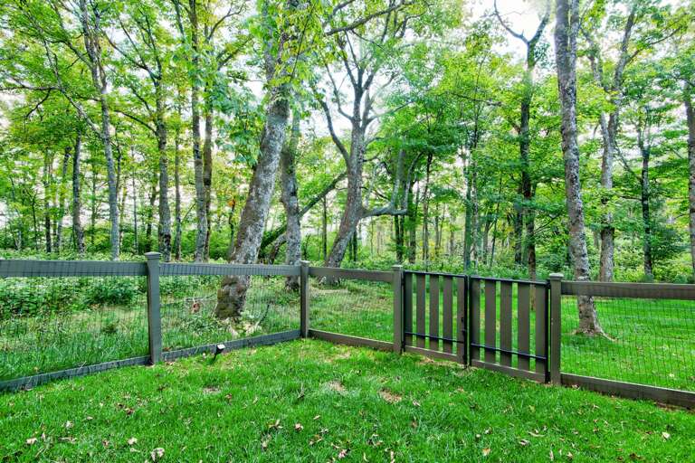 Fenced in yard at The Sugar Chalet