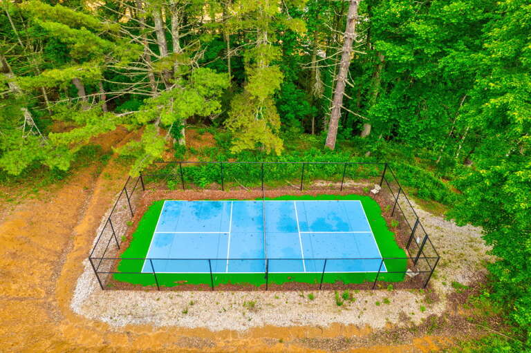 Play a game or two on your own pickleball court at Tiffany's Estate