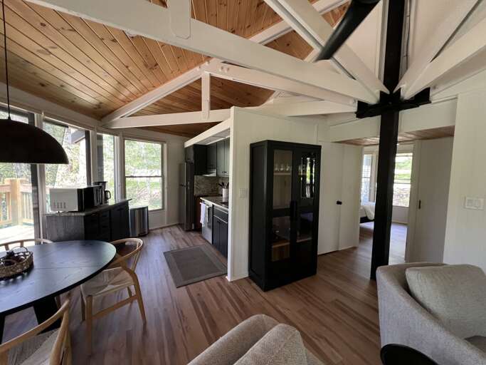Enjoy the unique architecture of a classic mountain roundhouse!