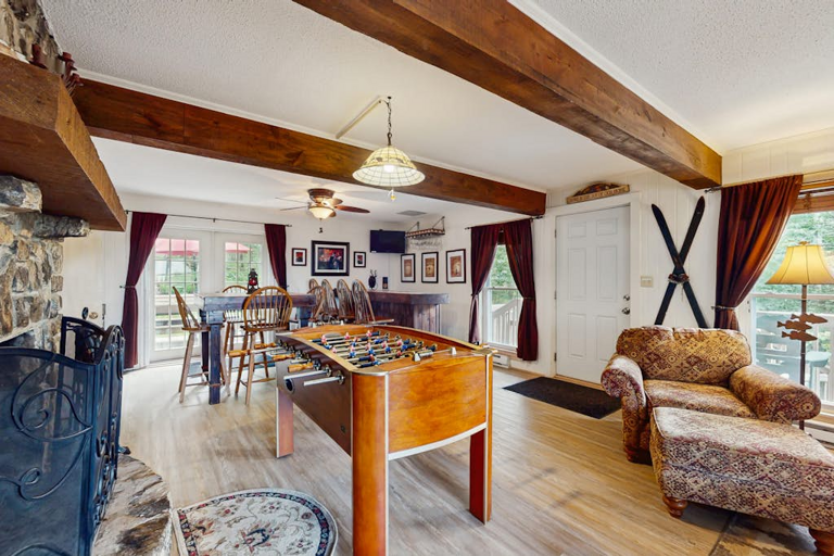 Family fun awaits at the foosball table!