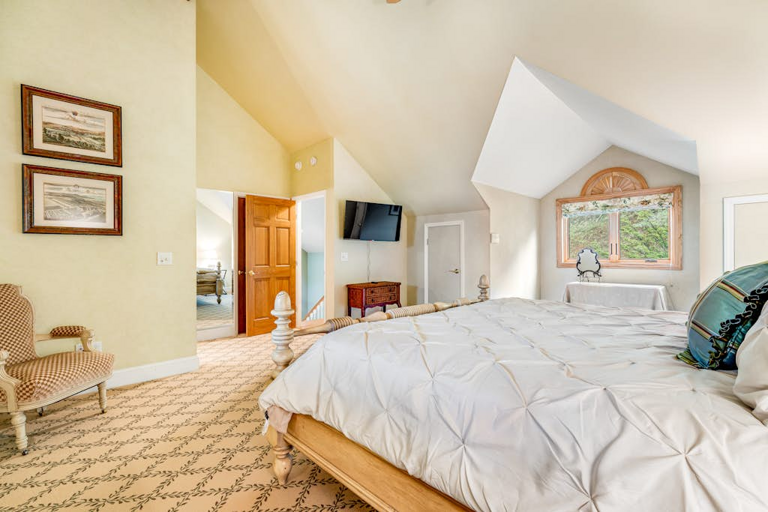 This airy bedroom offers plenty of space to recharge after a day of High Country adventures.