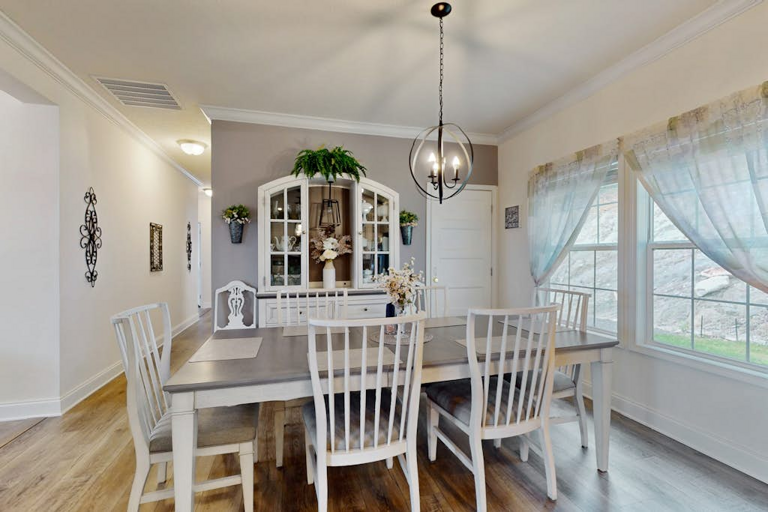 Gather around the dining table for family meals, morning coffee, or an evening of games.