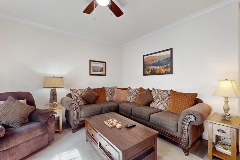 Stretch out on the roomy sectional for a laid-back movie night or a quiet afternoon indoors.