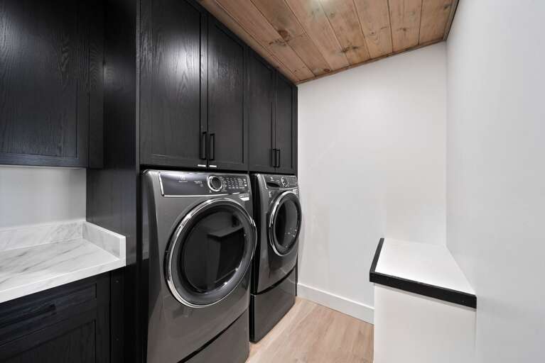 Laundry room near Lower Level 1 Family room