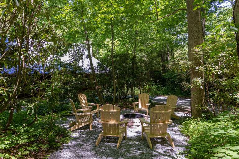 New fire pit area installed in March 2020