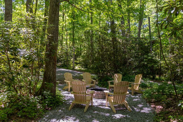 New fire pit area installed in March 2020