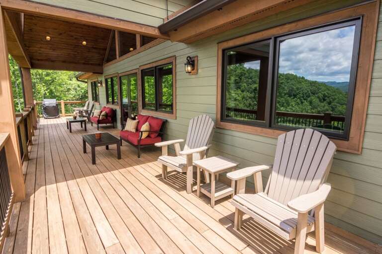 Seating on the porch Seating on the porch
