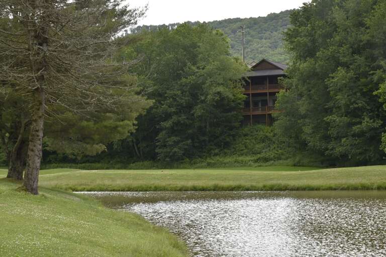 View of the house from the golf course
