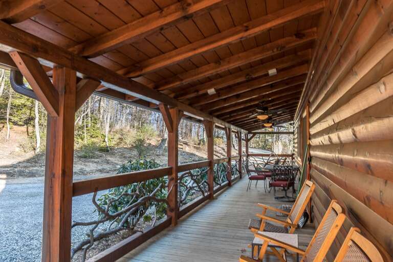 Front deck with chairs