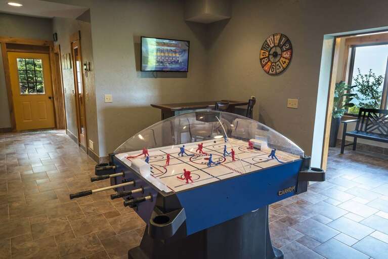 Lower level entertainment room