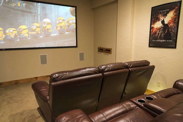 Theater room on lower level