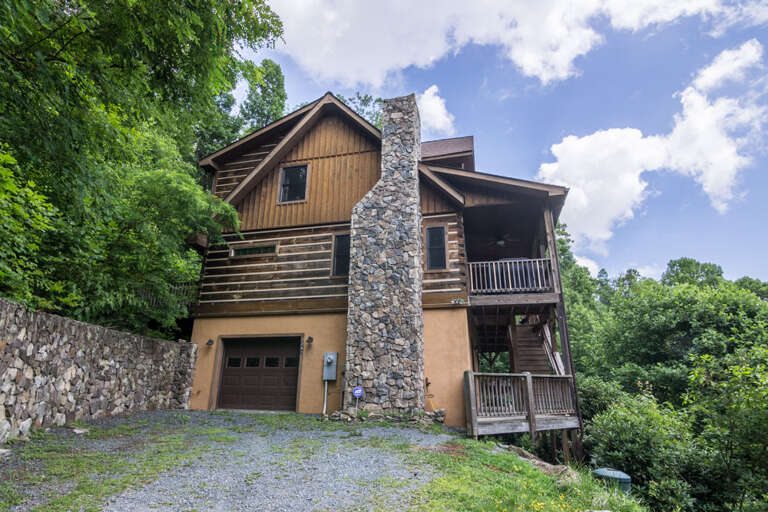 Driveway to the home