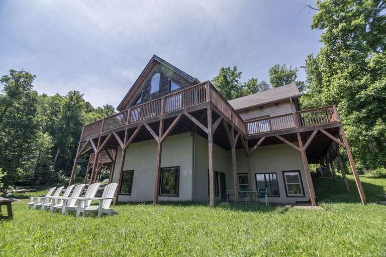 Front angle of the home